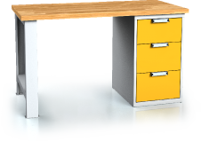 Workbenches alcera UNI - board - foot - container 880 x 1500 x 700